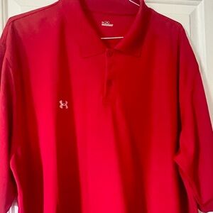 Under Armour Men's Vibrant Red Polo